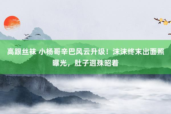 高跟丝袜 小杨哥辛巴风云升级！沫沫终末出面照曝光，肚子迥殊昭着