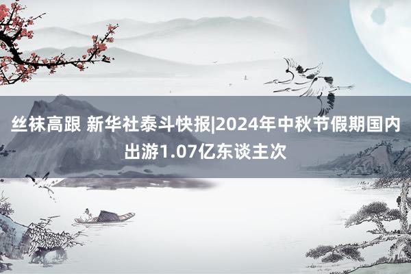 丝袜高跟 新华社泰斗快报|2024年中秋节假期国内出游1.07亿东谈主次