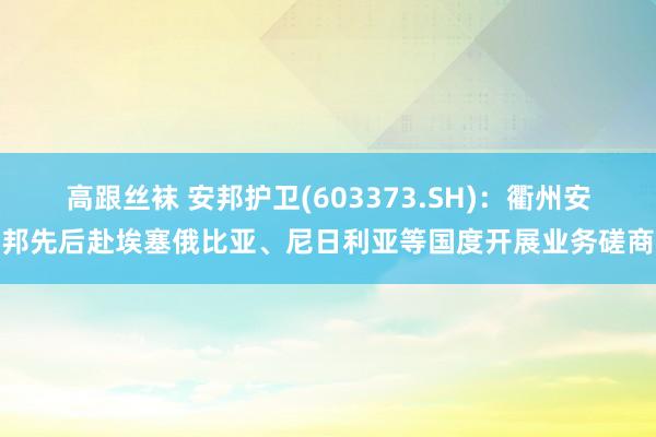 高跟丝袜 安邦护卫(603373.SH)：衢州安邦先后赴埃塞俄比亚、尼日利亚等国度开展业务磋商