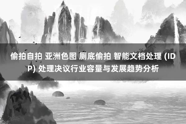 偷拍自拍 亚洲色图 厕底偷拍 智能文档处理 (IDP) 处理决议行业容量与发展趋势分析