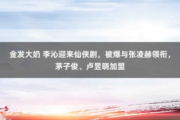 金发大奶 李沁迎来仙侠剧，被爆与张凌赫领衔，茅子俊、卢昱晓加盟