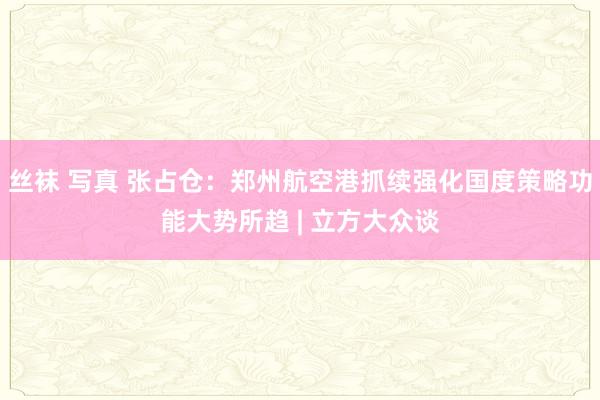 丝袜 写真 张占仓：郑州航空港抓续强化国度策略功能大势所趋 | 立方大众谈