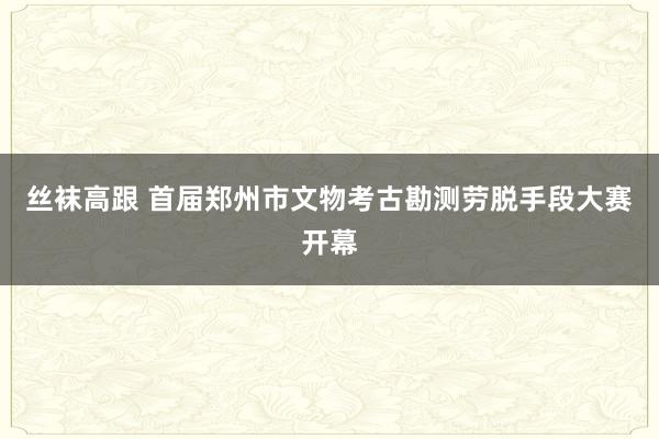 丝袜高跟 首届郑州市文物考古勘测劳脱手段大赛开幕