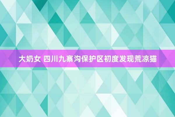 大奶女 四川九寨沟保护区初度发现荒凉猫