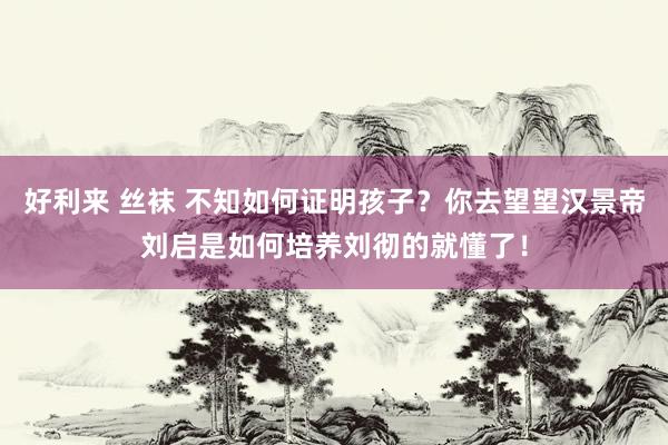 好利来 丝袜 不知如何证明孩子？你去望望汉景帝刘启是如何培养刘彻的就懂了！